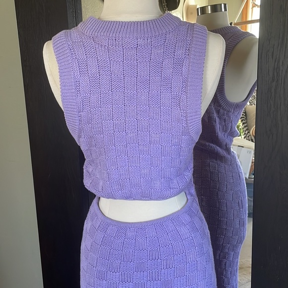 Rue Stiic Esther Knit Lavender Maxi Dress S - Picture 6 of 12